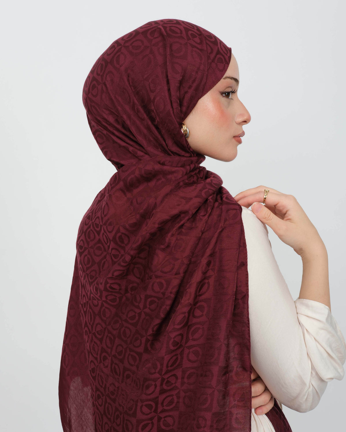 Ayrobin Jakar Şal D104 Bordo