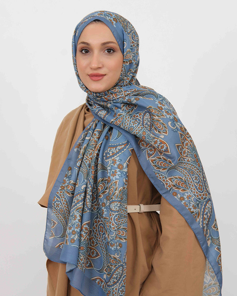 Soft Şal D057 İndigo Mavi