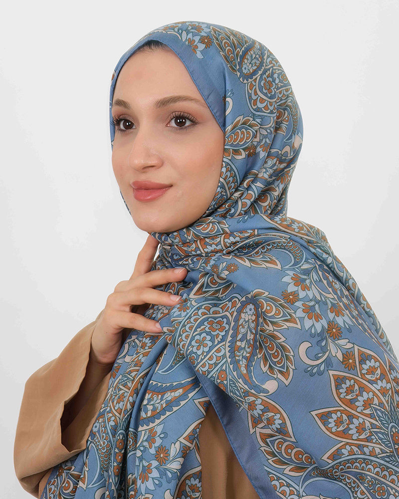 Soft Şal D057 İndigo Mavi