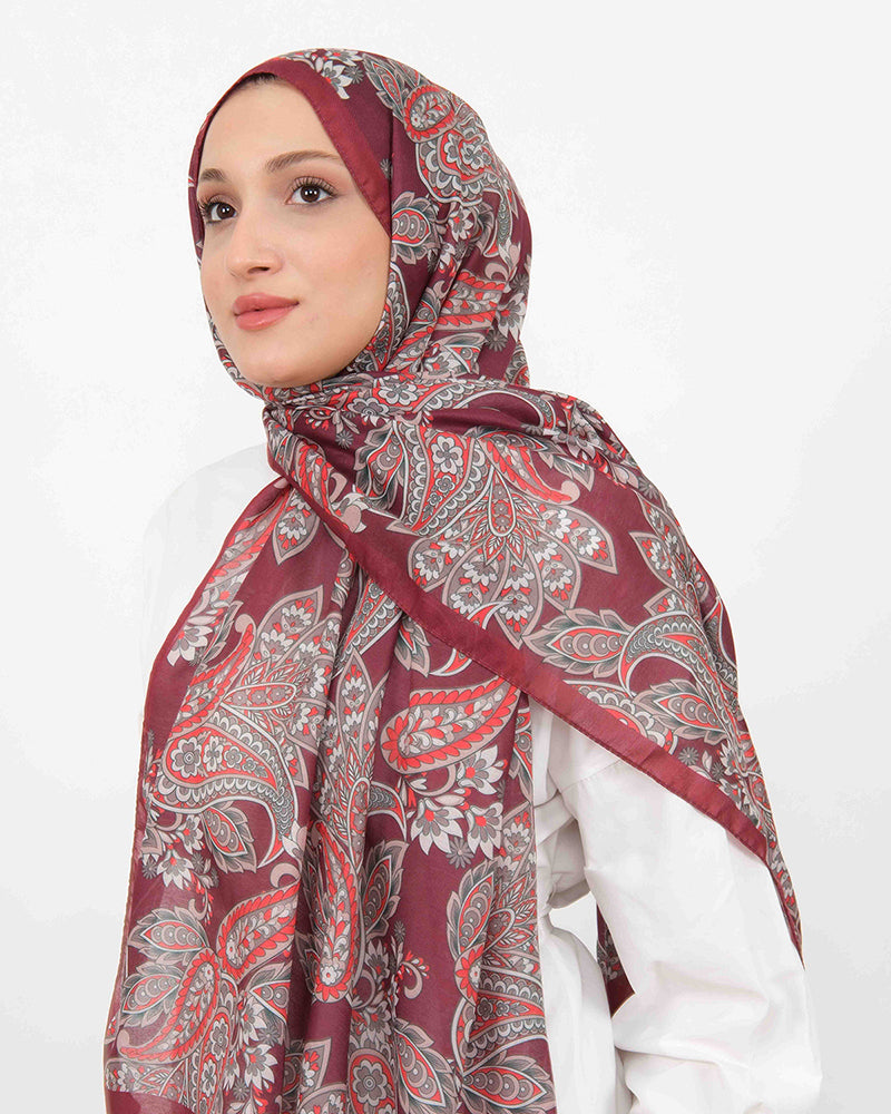 Soft Şal D057 Bordo