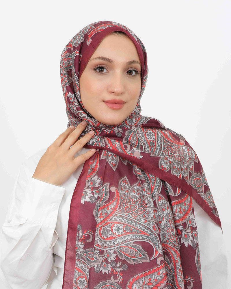 Soft Şal D057 Bordo