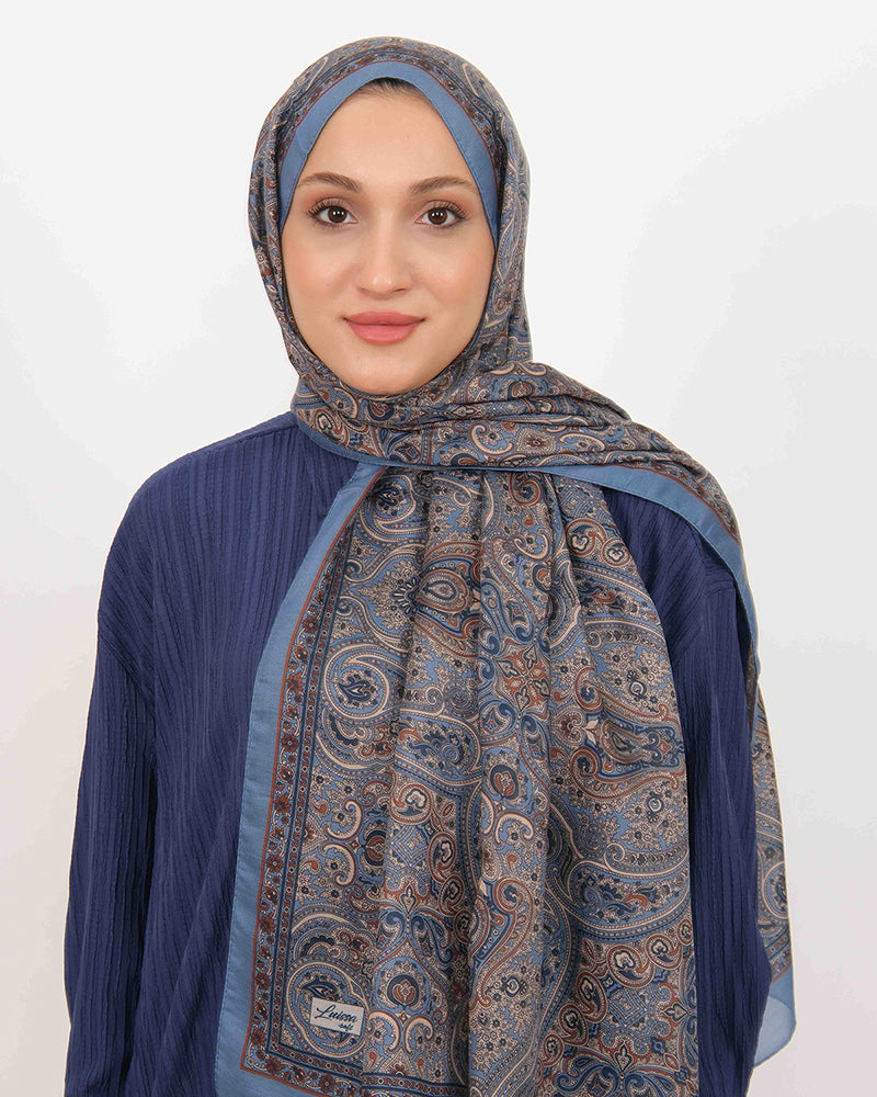 Soft Şal D059 İndigo Mavi