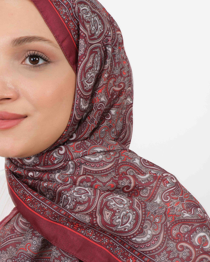 Soft Şal D059 Bordo