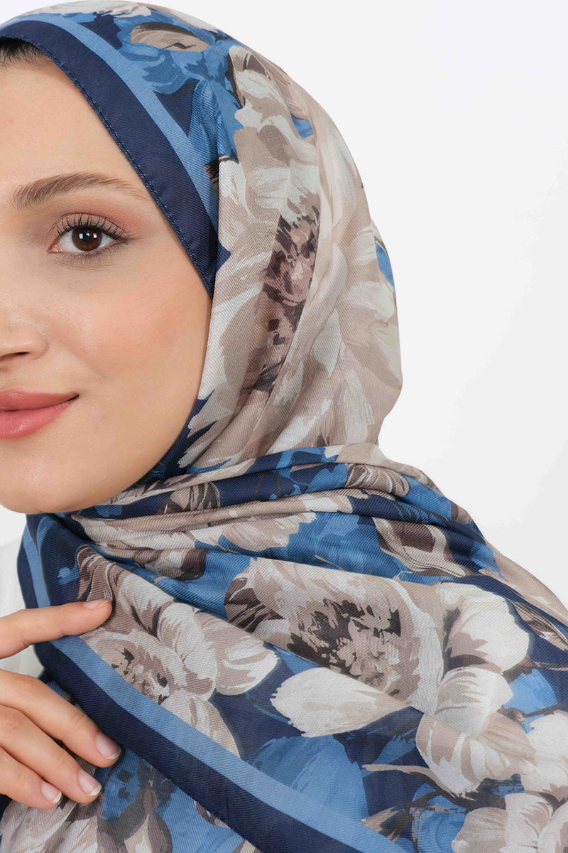 Soft Şal D061 Lacivert