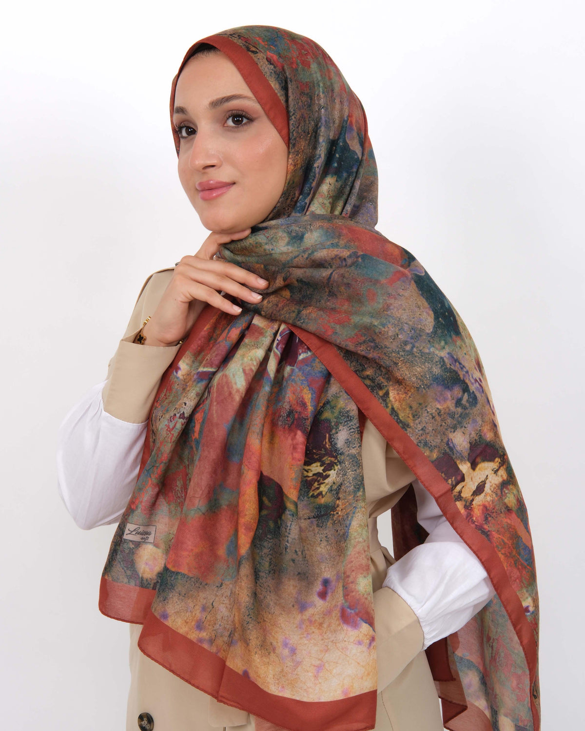 Soft Şal D064 Kiremit