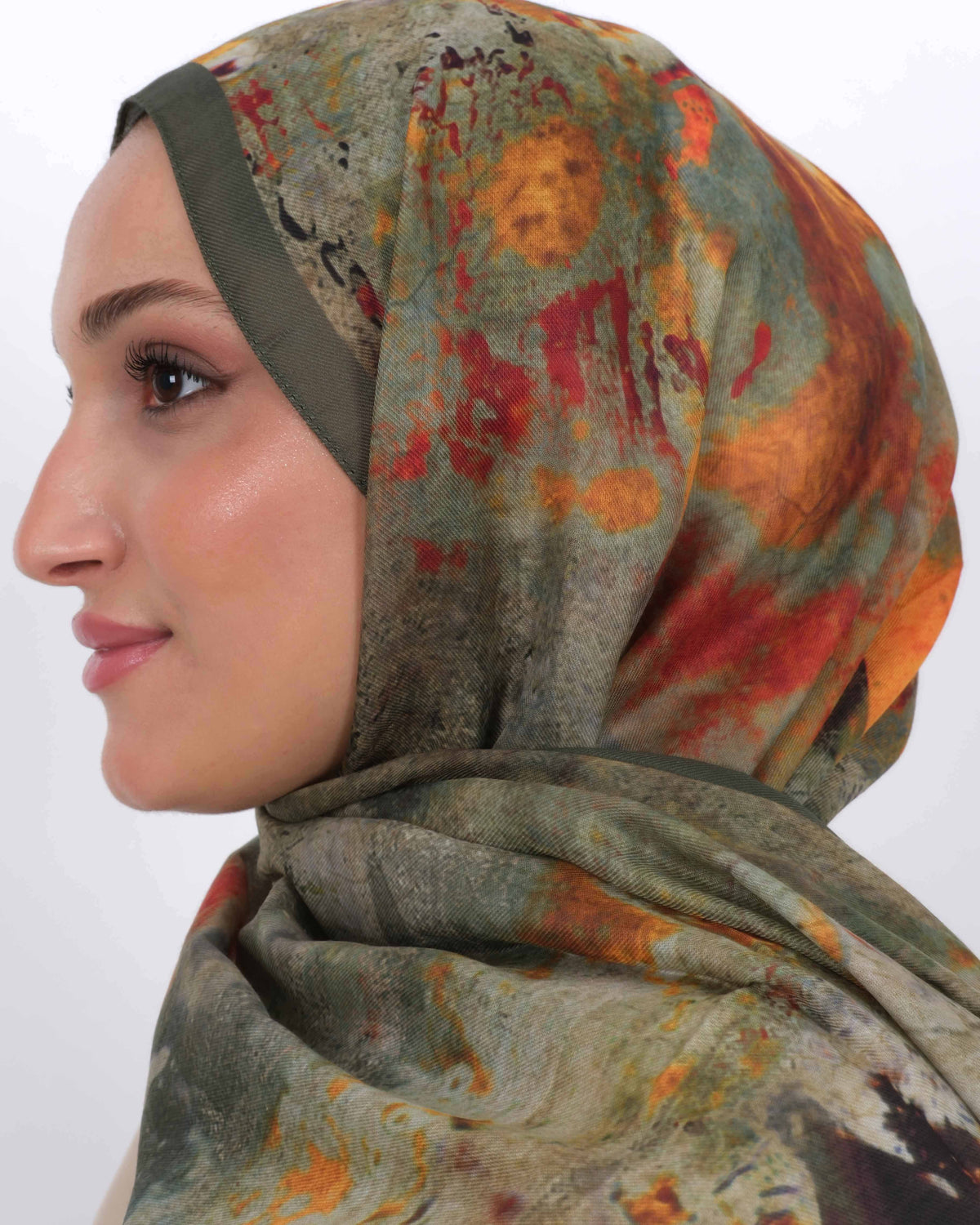 Soft Şal D064 Haki Yeşili