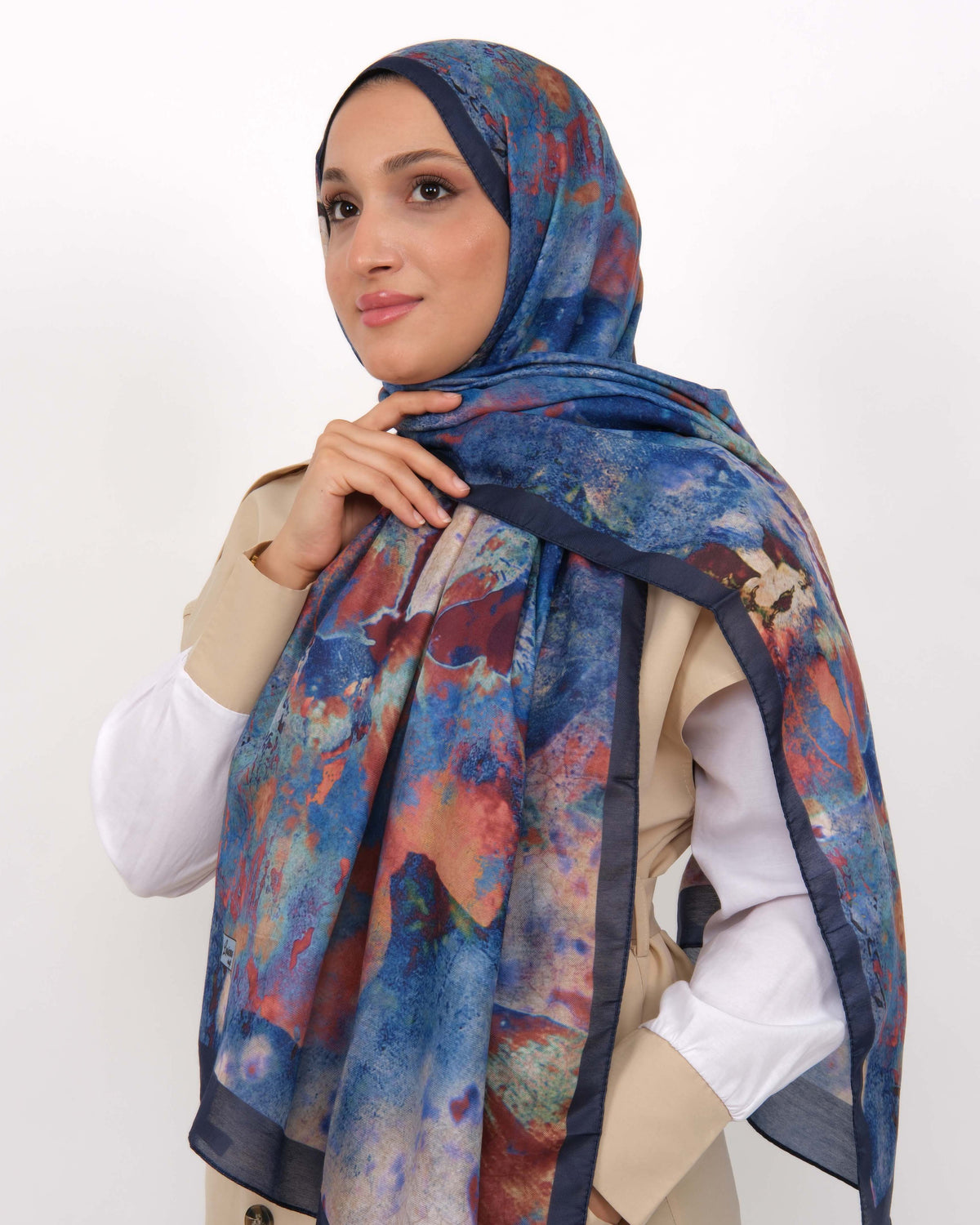 Soft Şal D064 Lacivert