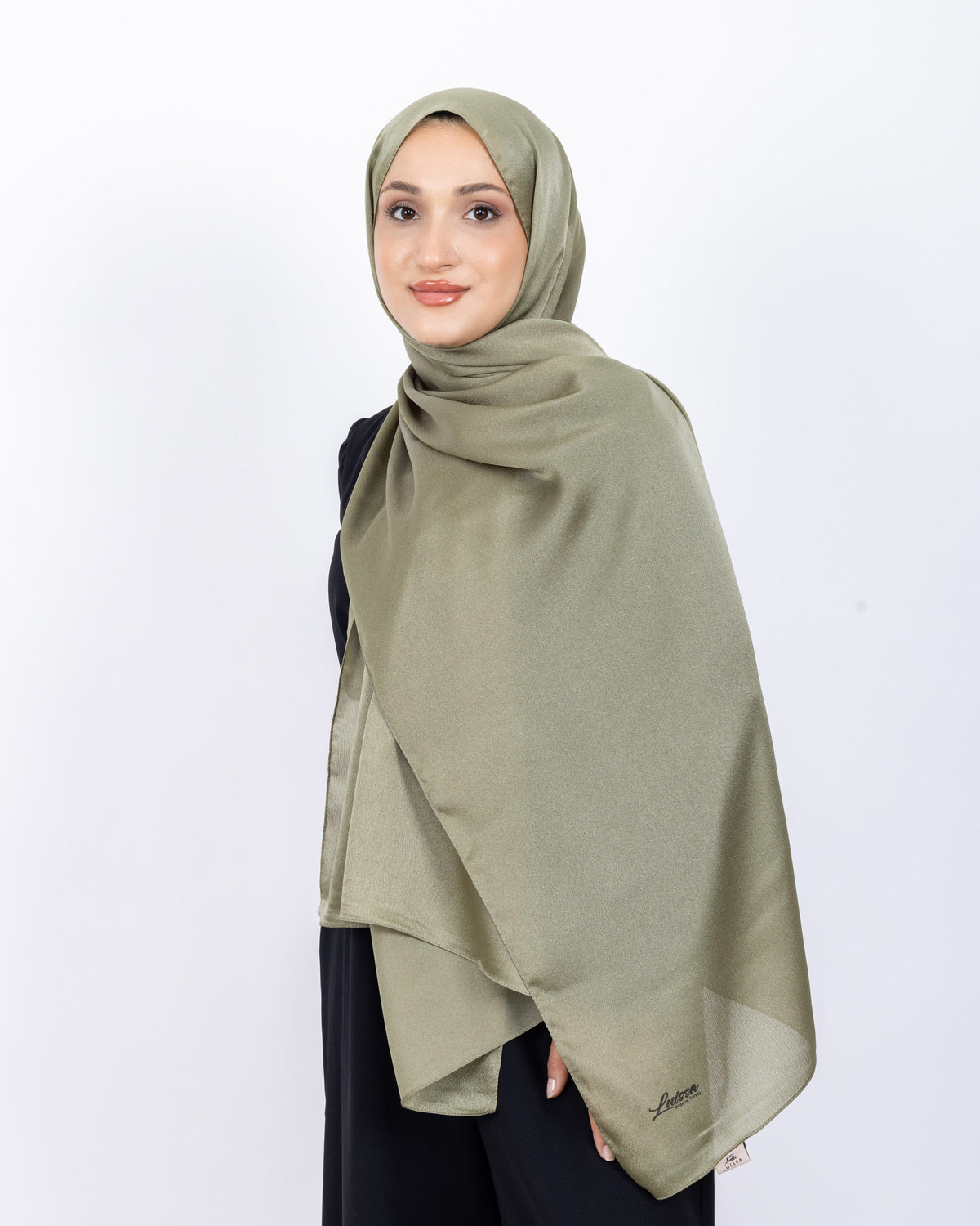 Düz Kristal Şal D019 Açık Yeşil