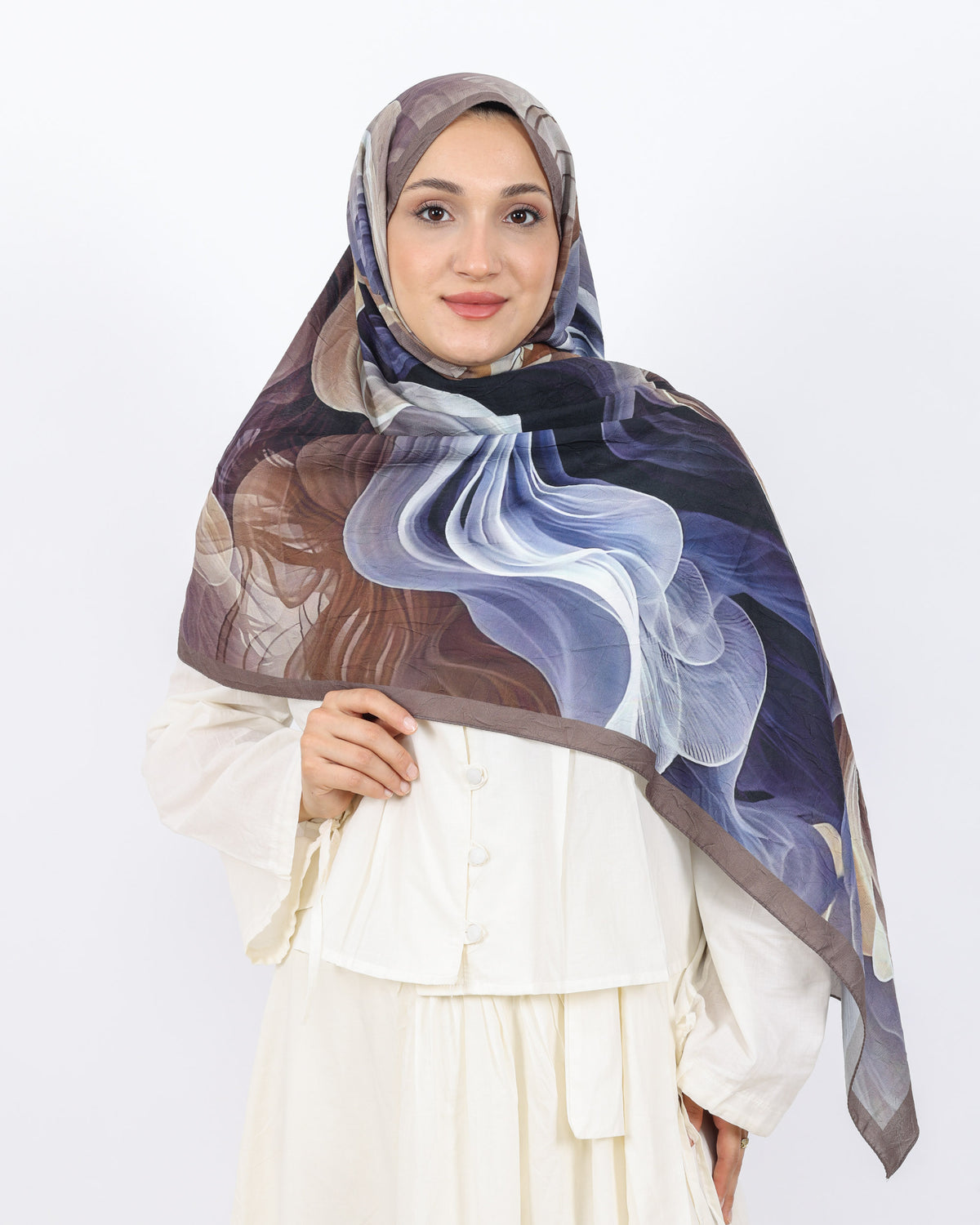 Soft Bambu Kraş Şal D052 Kahve