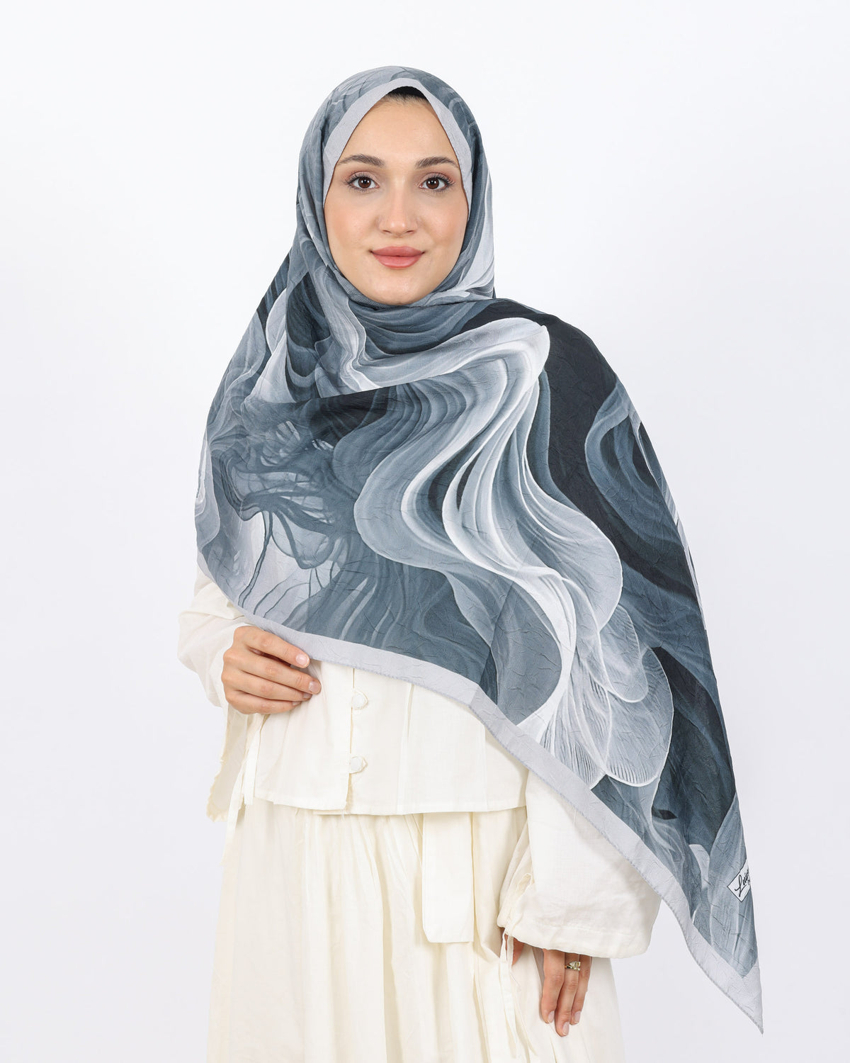Soft Bambu Kraş Şal D052 Gri
