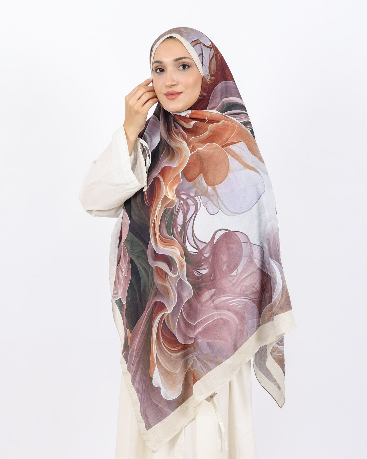 Soft Bambu Kraş Şal D052 Bej