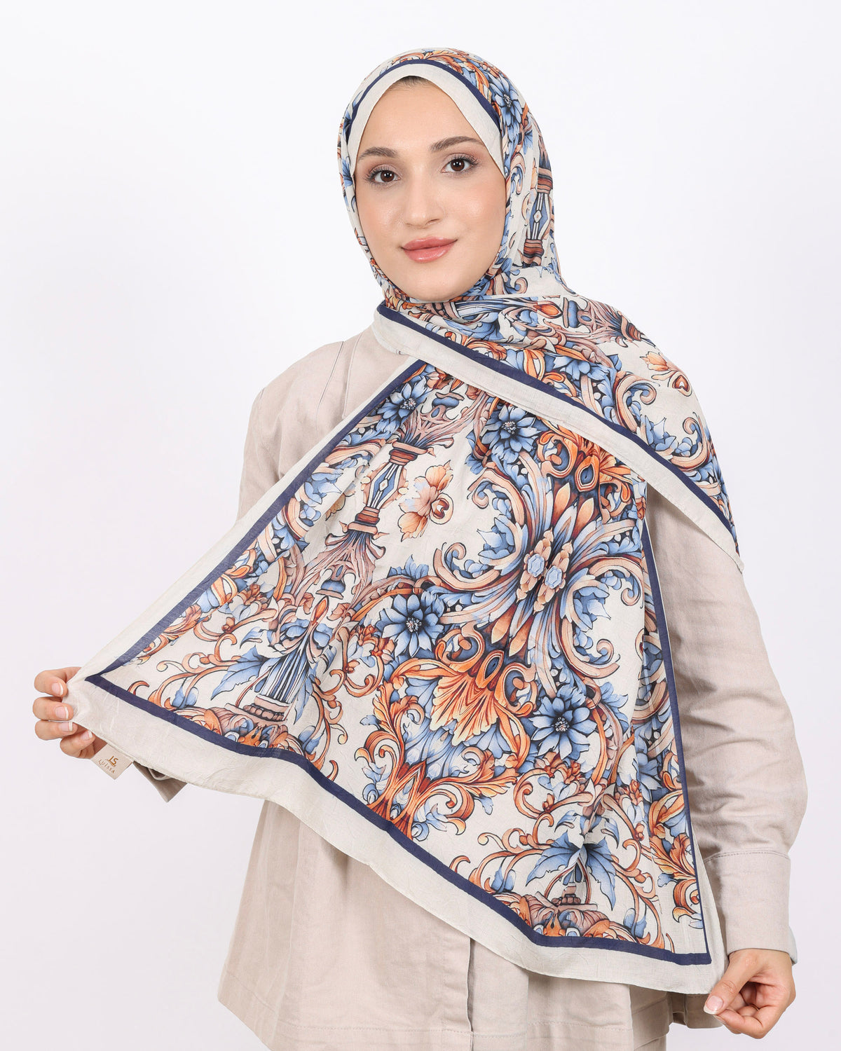 Soft Bambu Kraş Şal D040 Taş Rengi