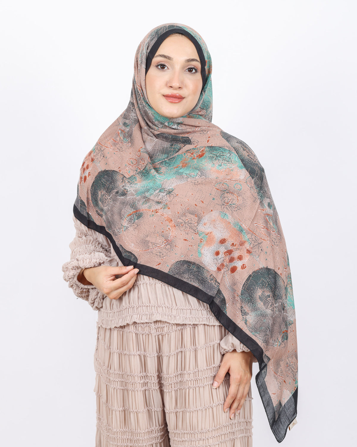 Soft Bambu Kraş Şal D046 Siyah
