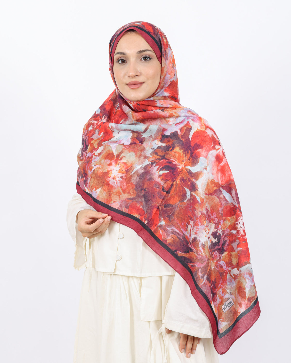 Soft Bambu Kraş Şal D053 Bordo