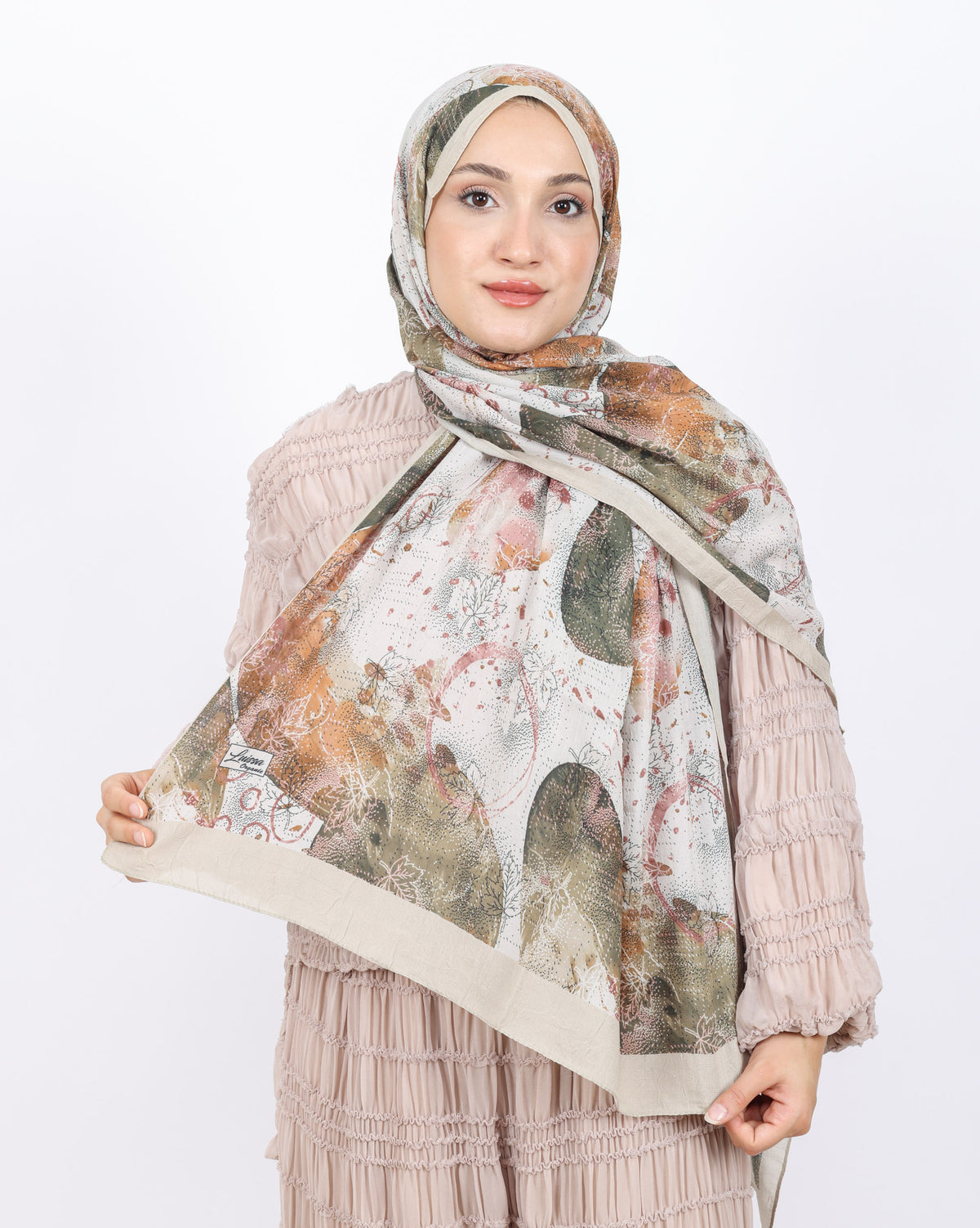 Soft Bambu Kraş Şal D046 Taş Rengi
