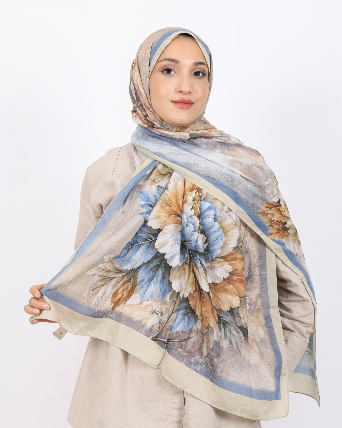 Soft Bambu Kraş Şal D041 Taş Rengi