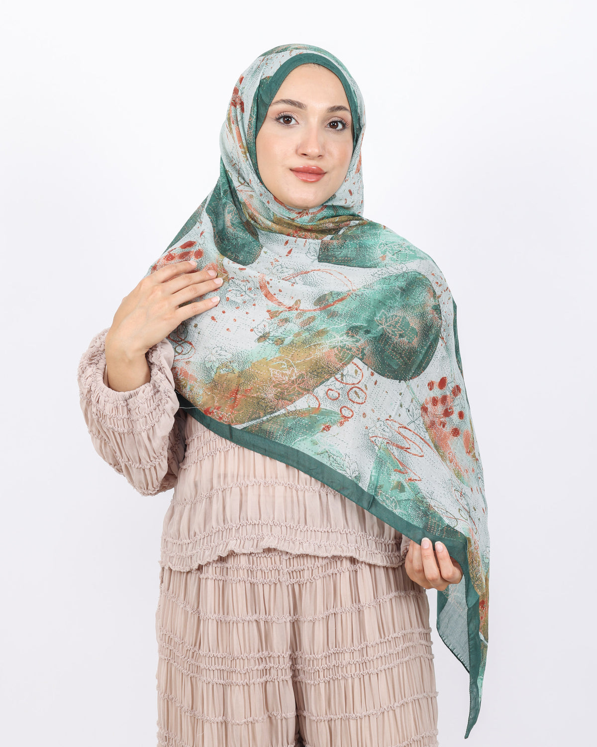 Soft Bambu Kraş Şal D046 Mint Yeşili
