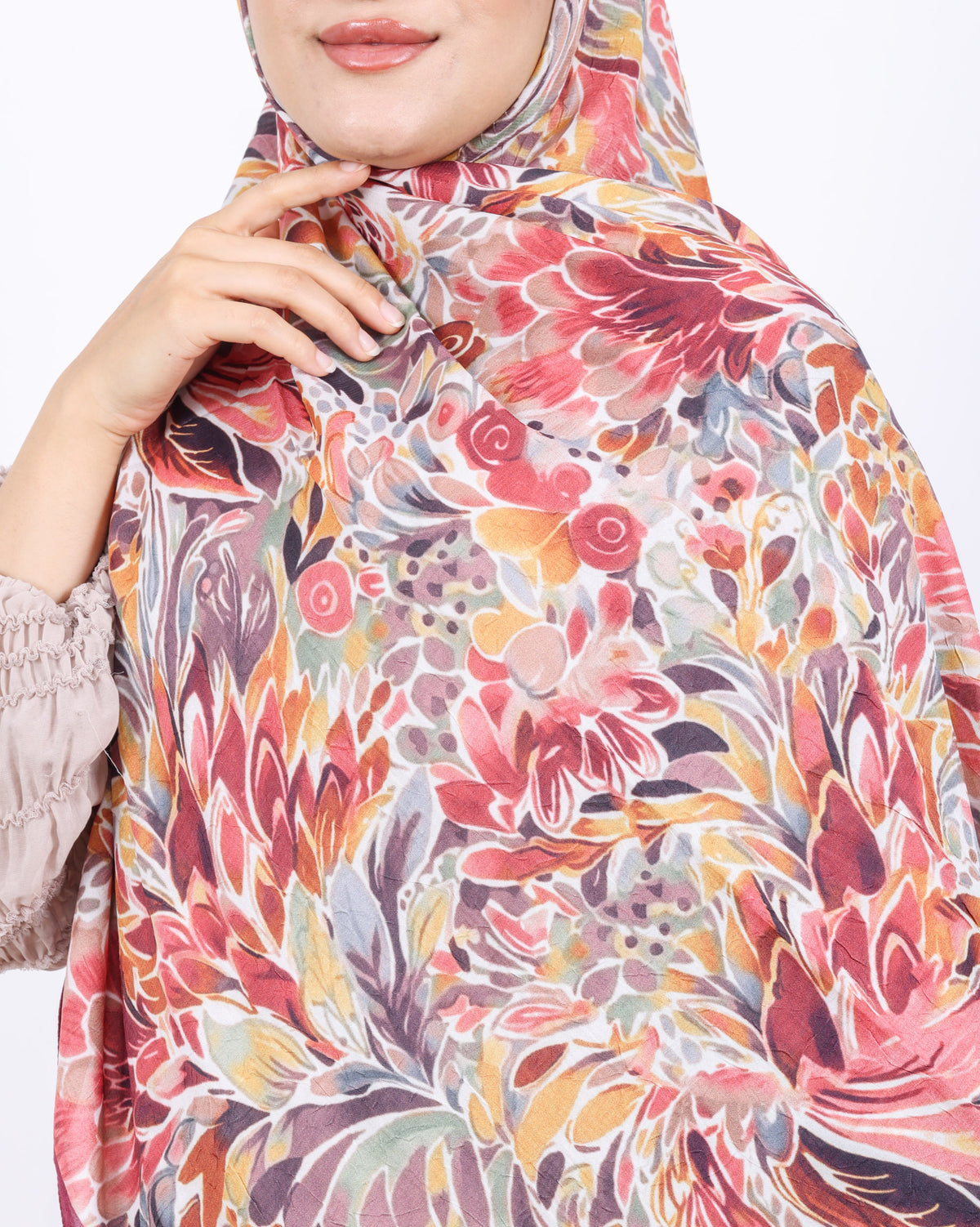 Soft Bambu Kraş Şal D047 Mürdüm