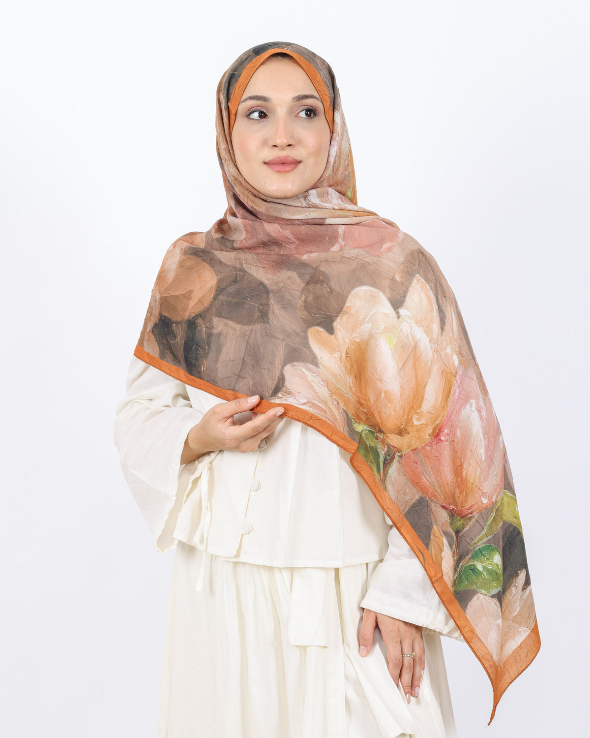 Soft Bambu Kraş Şal D054 Hardal