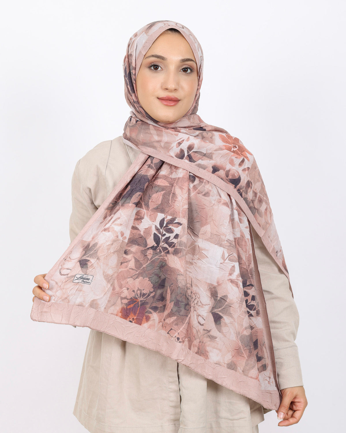 Soft Bambu Kraş Şal D042 Pudra