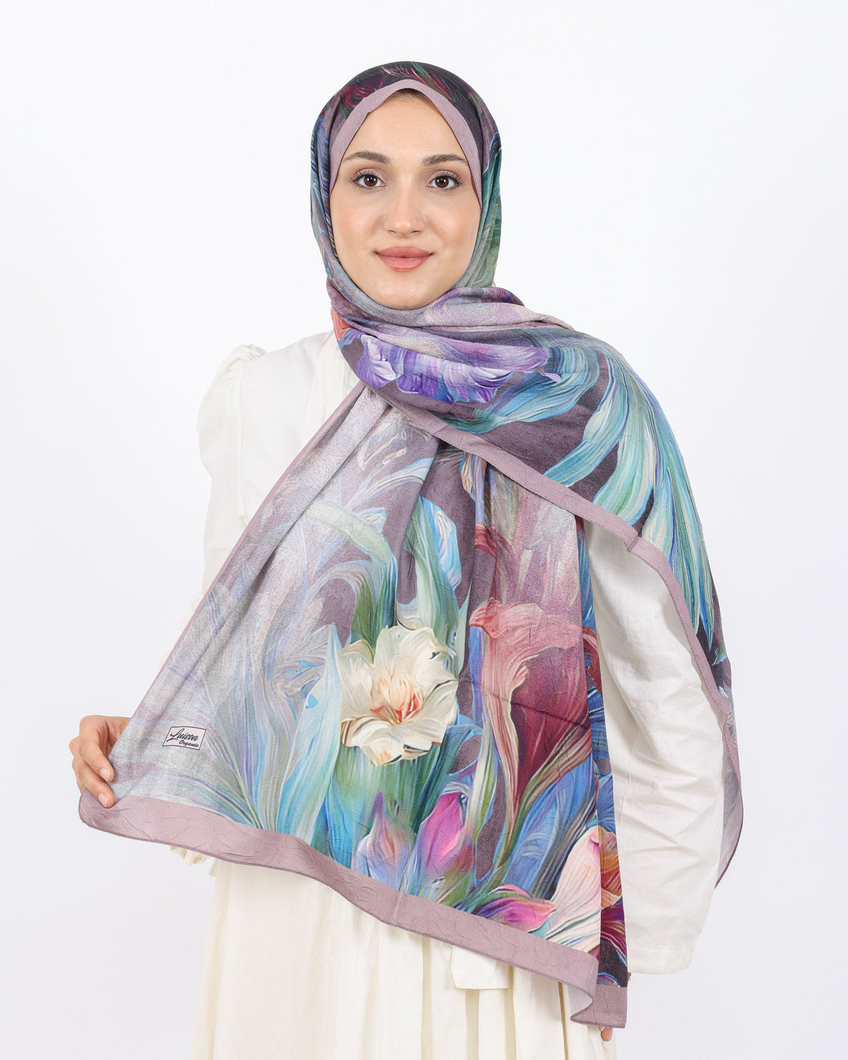 Soft Bambu Kraş Şal D055 Pudra