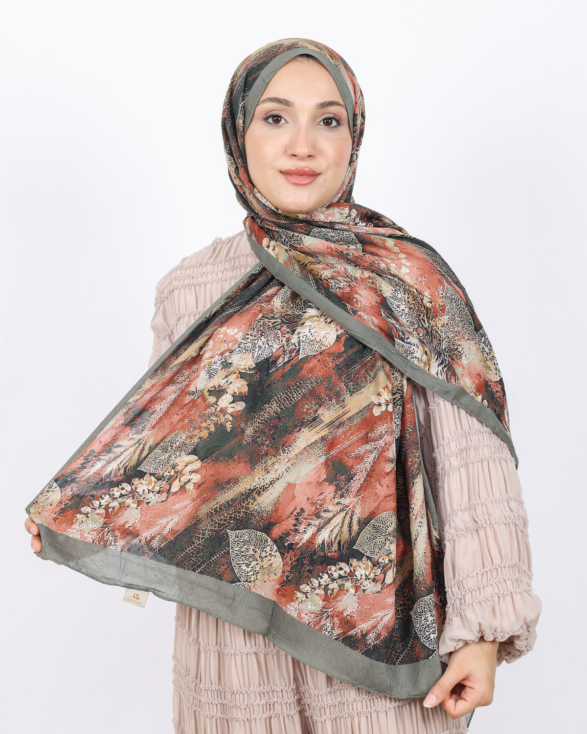 Soft Bambu Kraş Şal D048 Yeşil