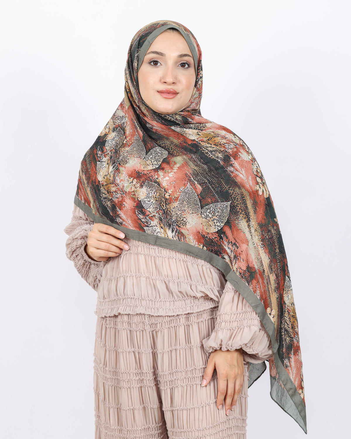 Soft Bambu Kraş Şal D048 Yeşil