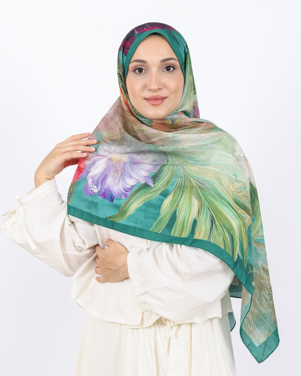 Soft Bambu Kraş Şal D055 Mint Yeşili