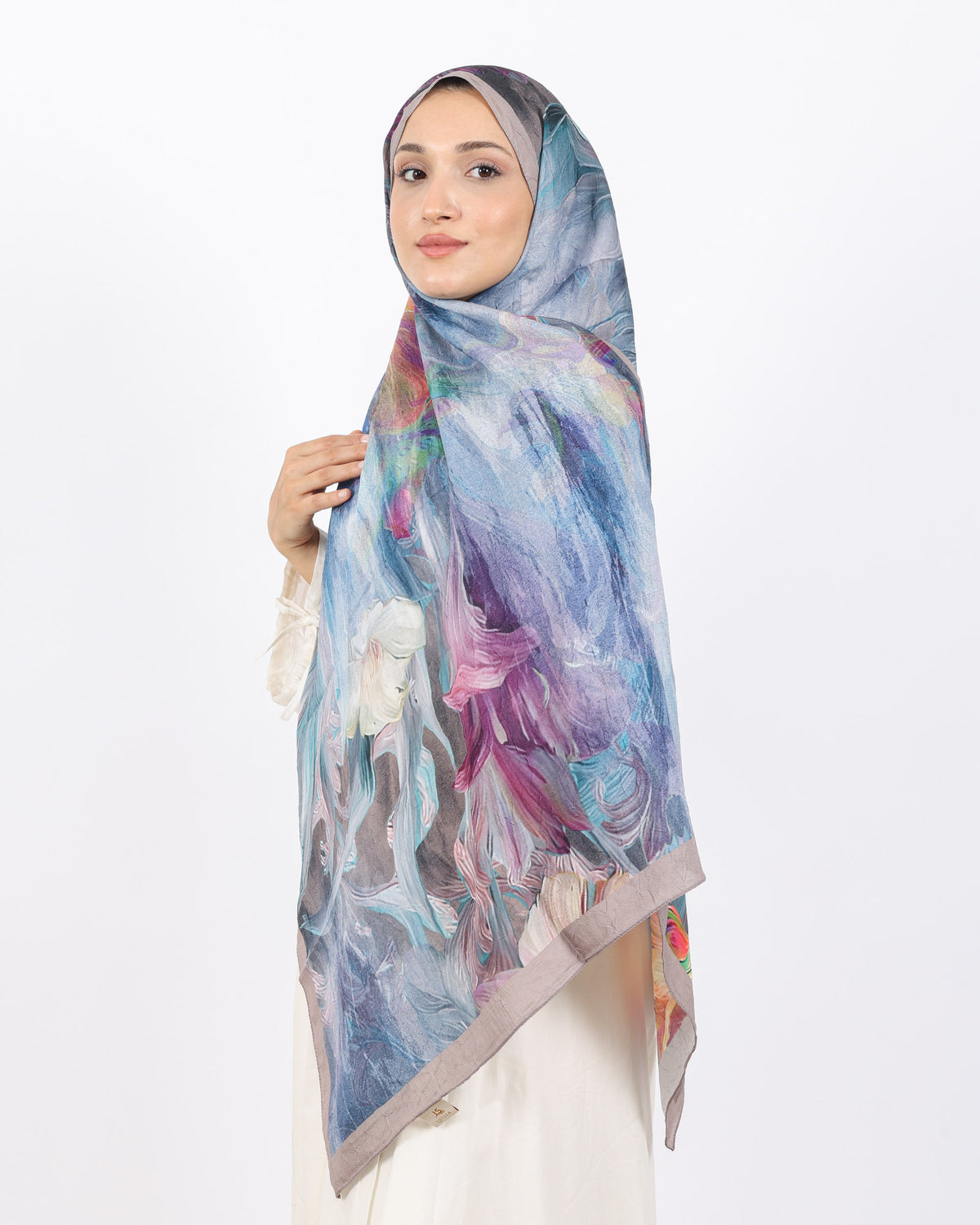 Soft Bambu Kraş Şal D055 Vizon