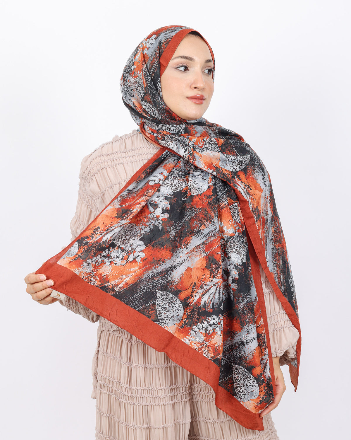 Soft Bambu Kraş Şal D048 Kiremit