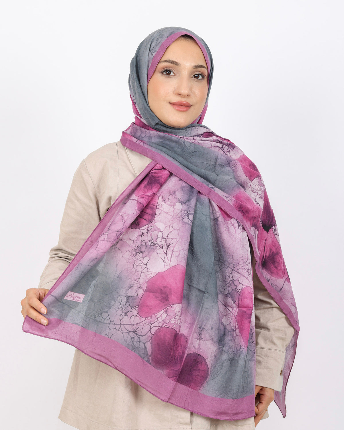 Soft Bambu Kraş Şal D043 Lila