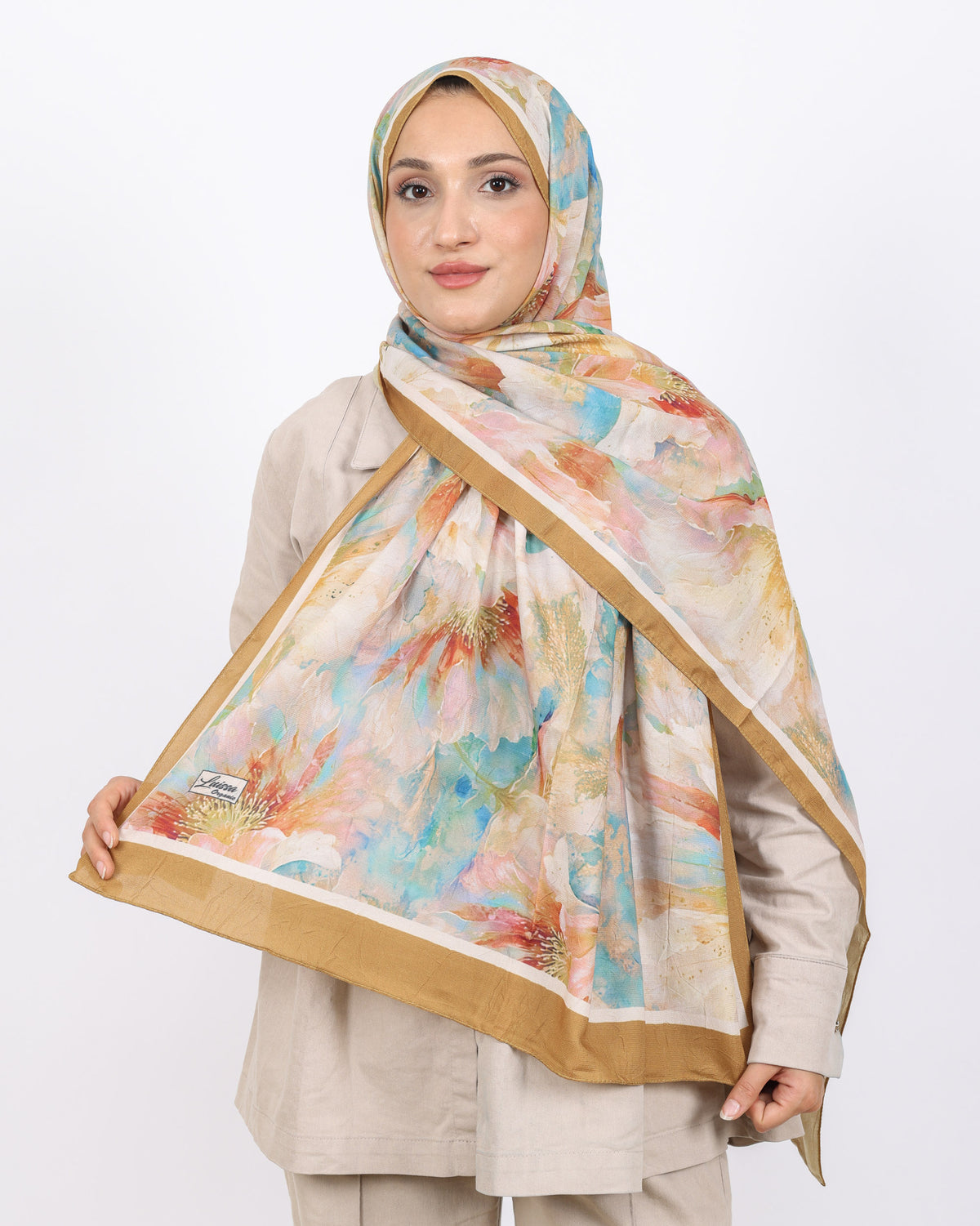Soft Bambu Kraş Şal D044 Hardal