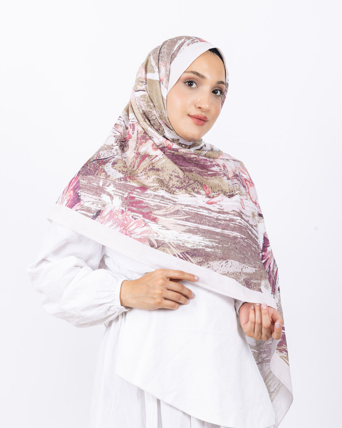 Mikro Bambu Kraş Şal D020 Taş Rengi