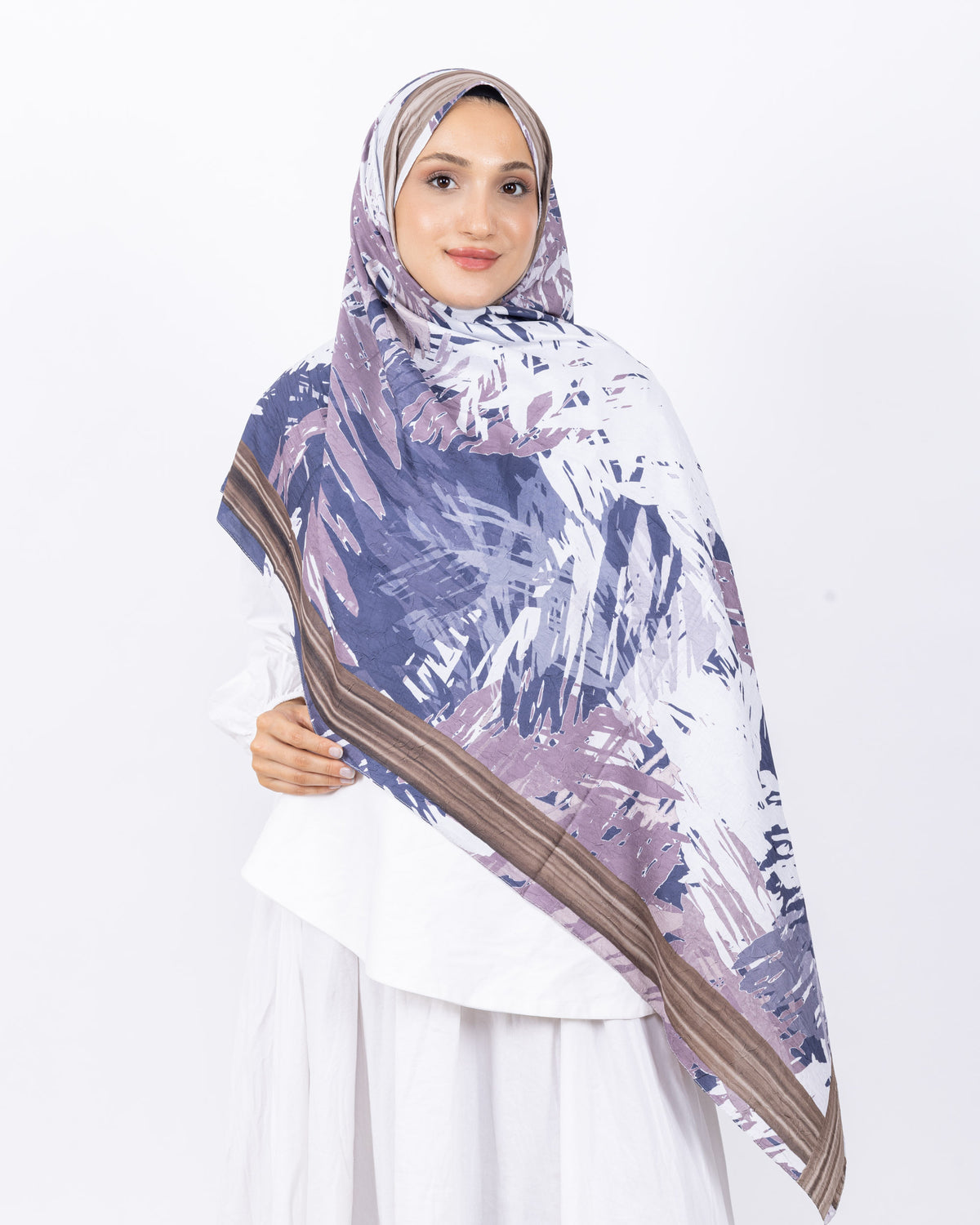 Mikro Bambu Kraş Şal D023 Vizon