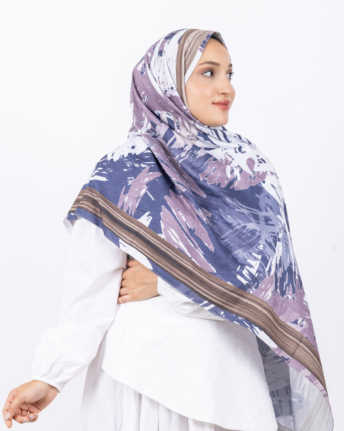 Mikro Bambu Kraş Şal D023 Vizon