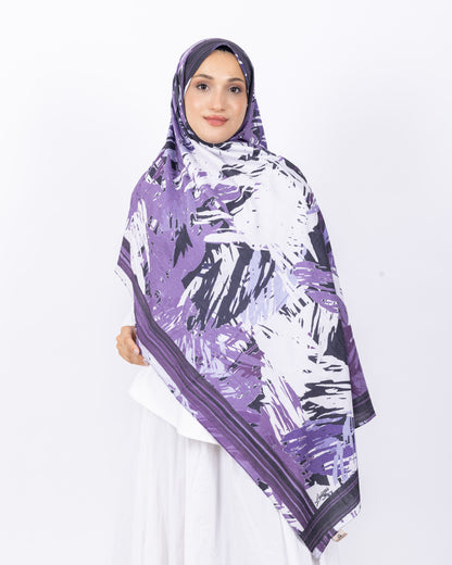 Mikro Bambu Kraş Şal D023 Mürdüm
