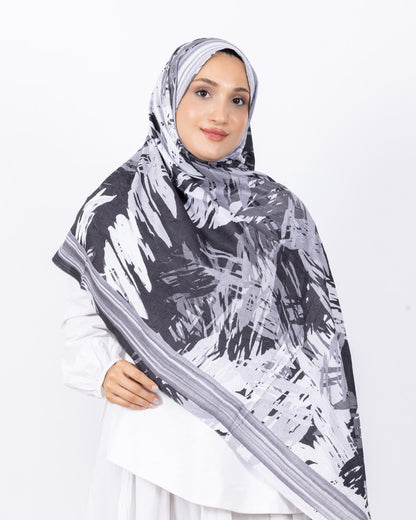 Mikro Bambu Kraş Şal D023 Gri
