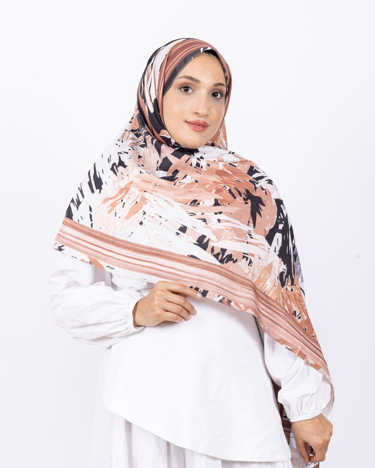 Mikro Bambu Kraş Şal D023 Somon