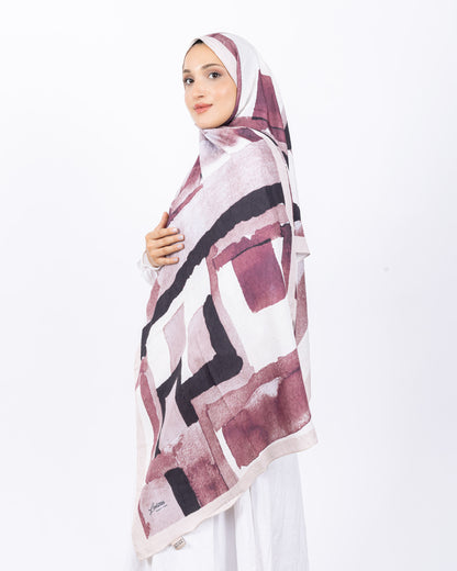 Mikro Bambu Kraş Şal D026 Taş Rengi