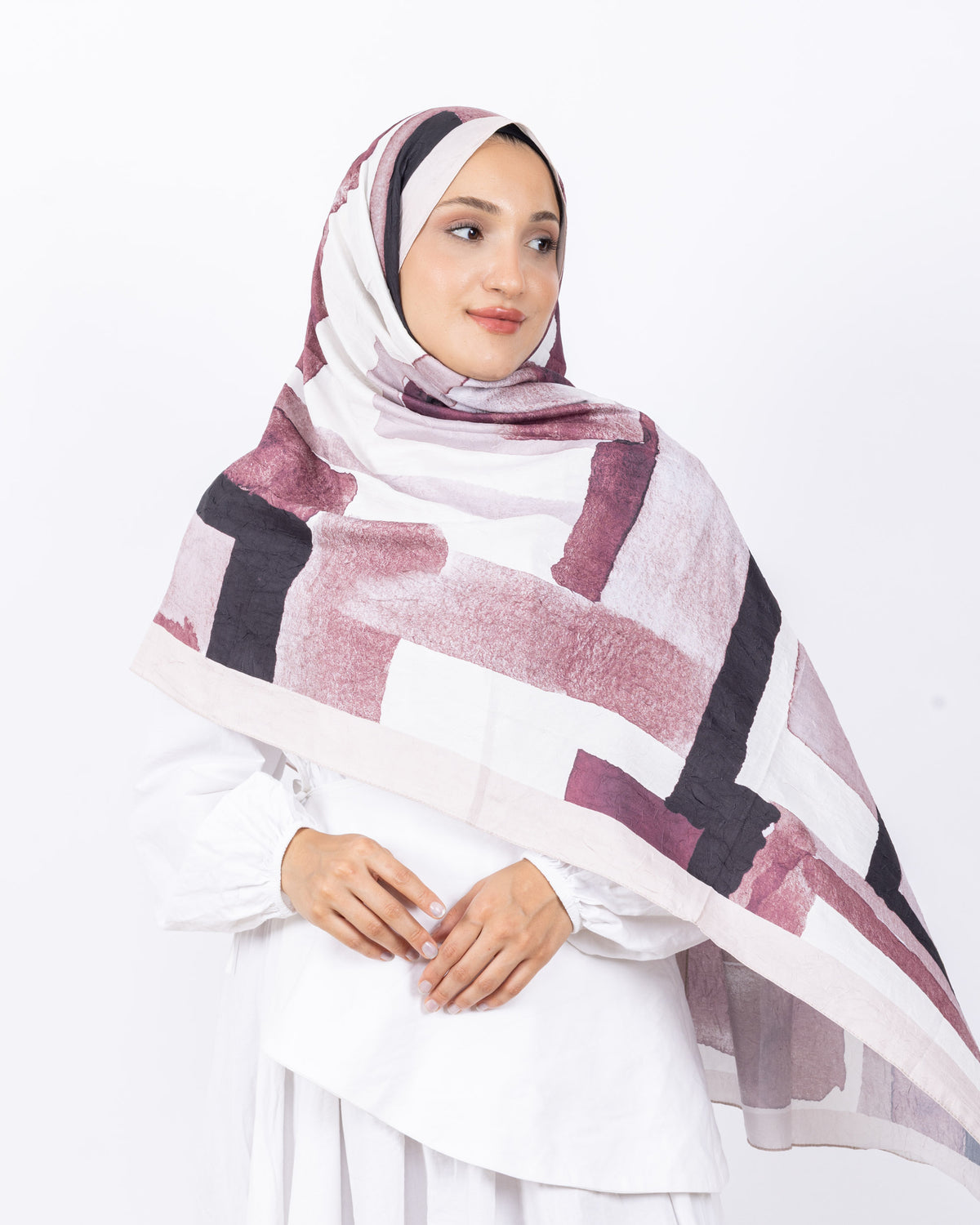 Mikro Bambu Kraş Şal D026 Taş Rengi