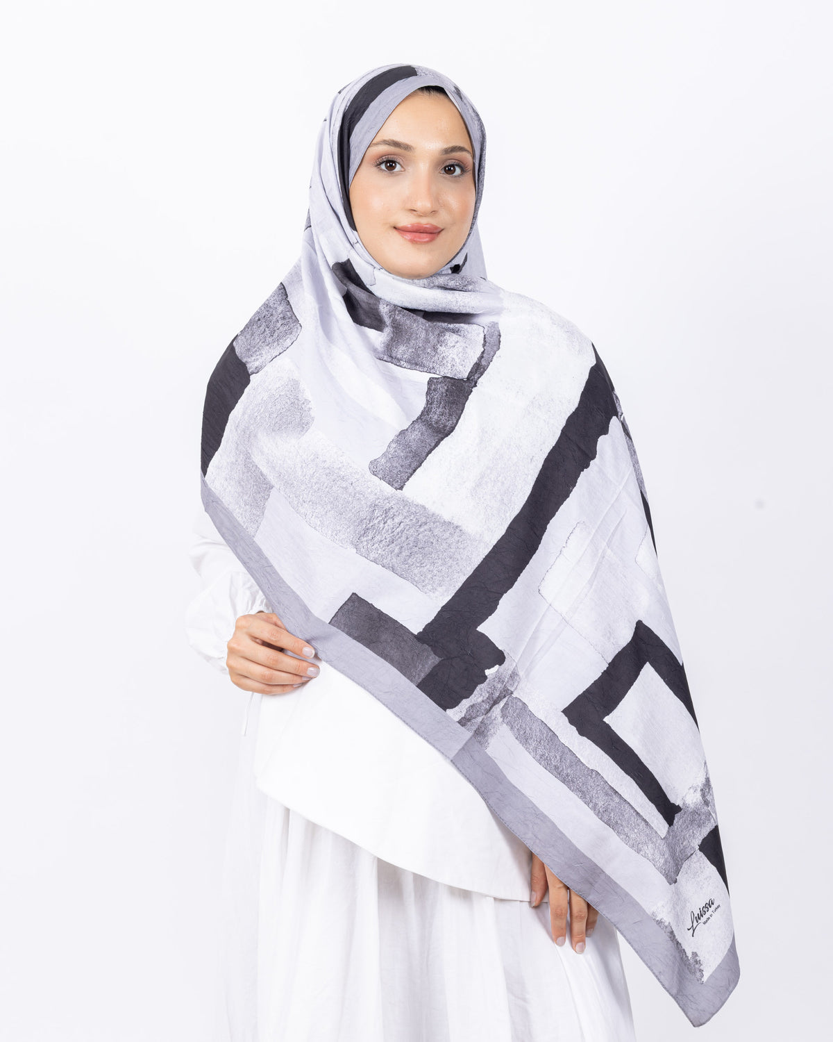 Mikro Bambu Kraş Şal D026 Gri