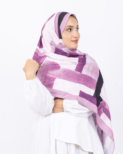 Mikro Bambu Kraş Şal D026 Gül Kurusu Pembe