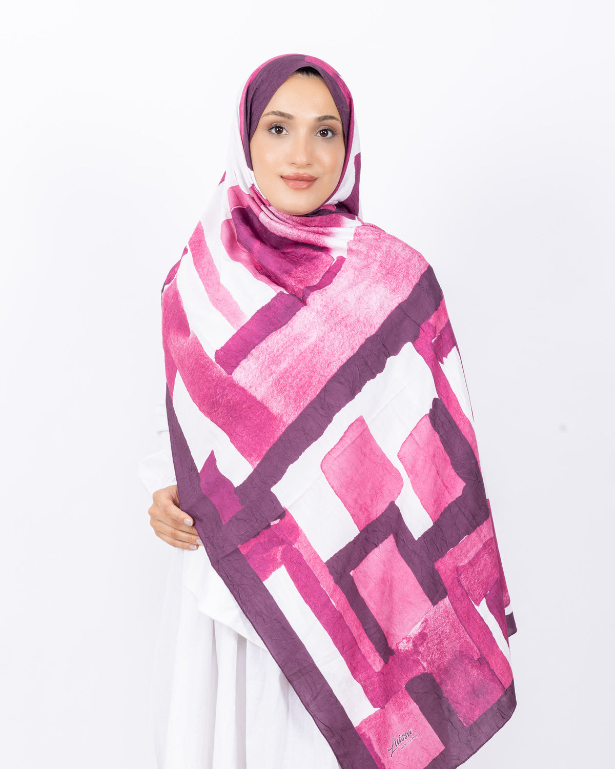 Mikro Bambu Kraş Şal D026 Mürdüm-Lila