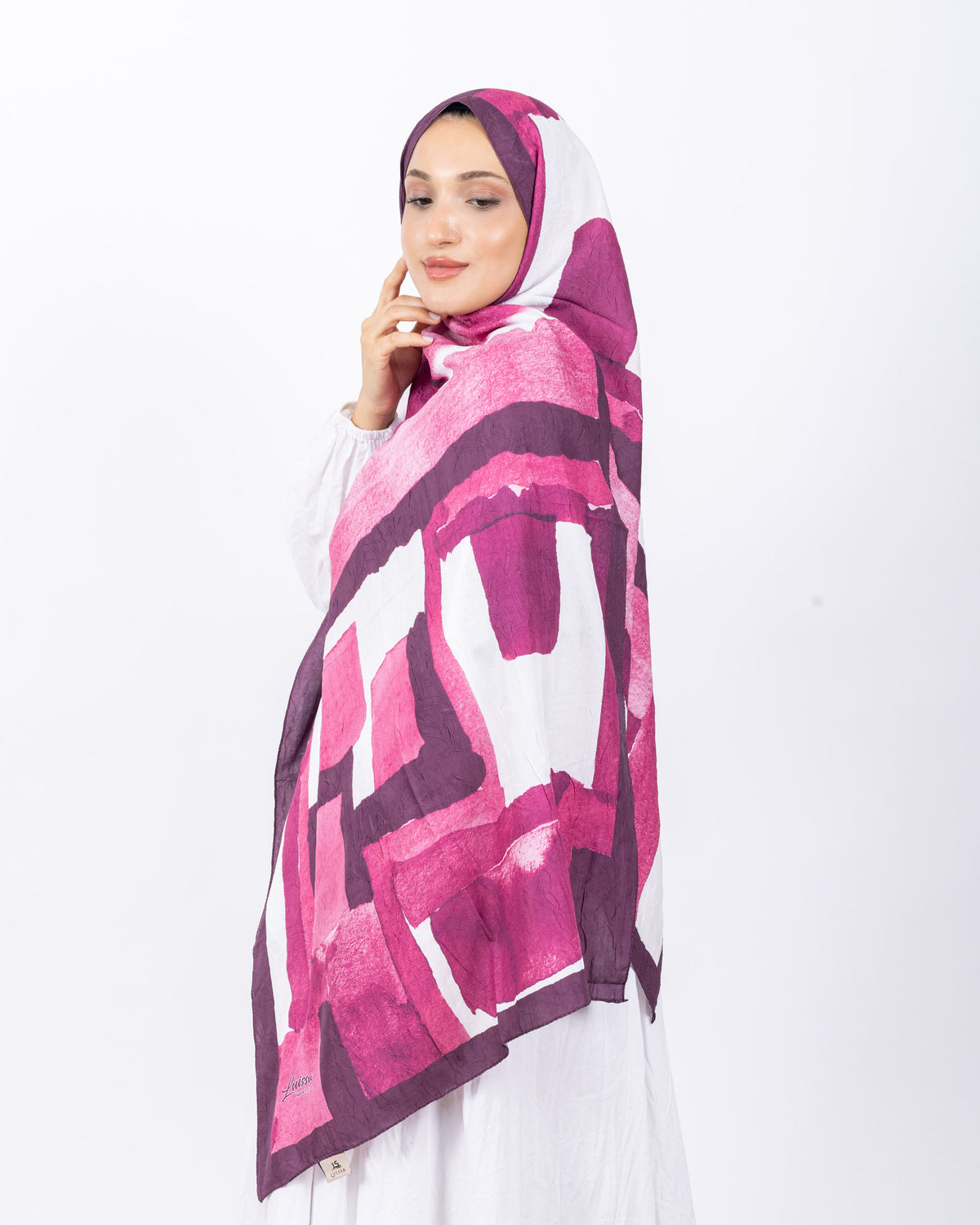 Mikro Bambu Kraş Şal D026 Mürdüm-Lila