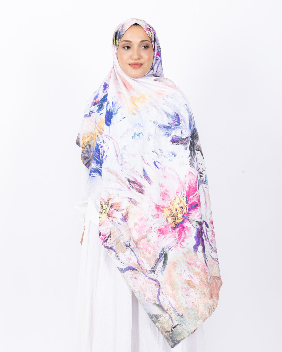 Mikro Bambu Kraş Şal D032 Lila-Fuşya