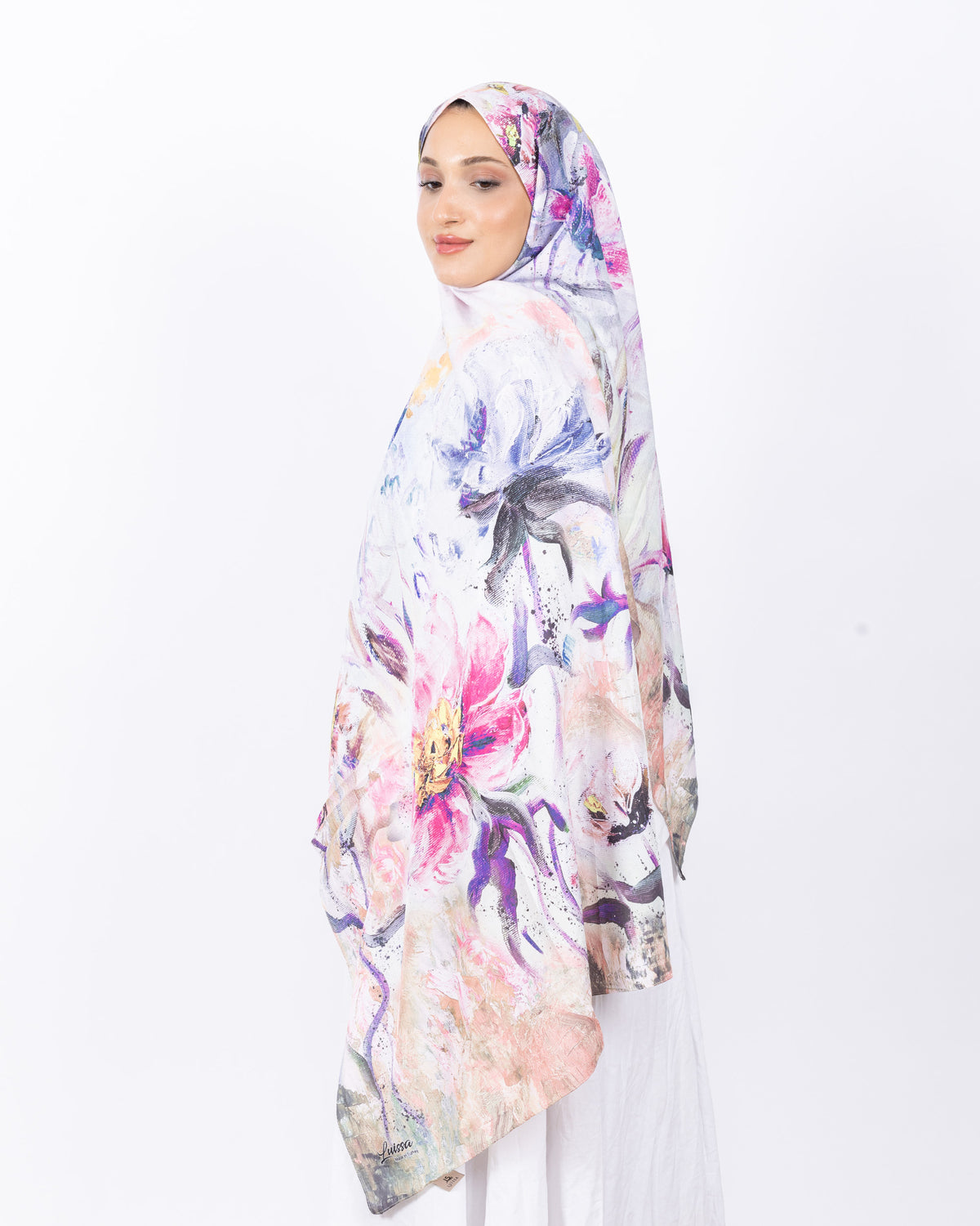 Mikro Bambu Kraş Şal D032 Lila-Fuşya