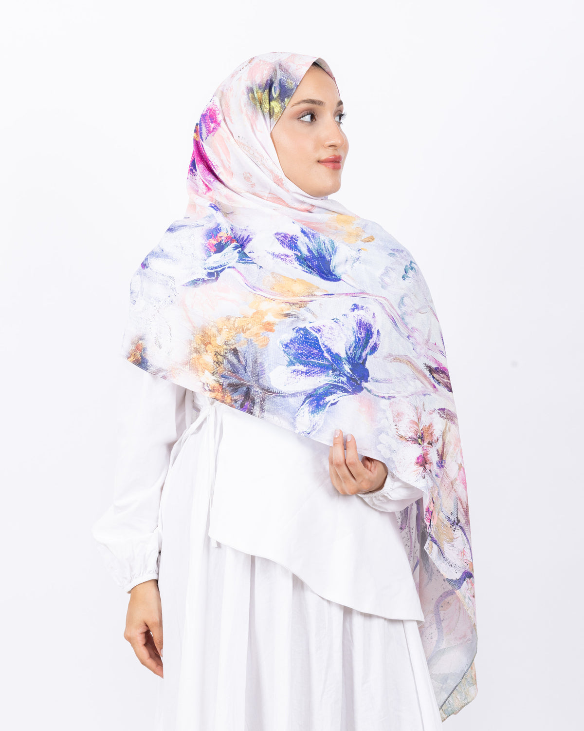 Mikro Bambu Kraş Şal D032 Lila-Fuşya