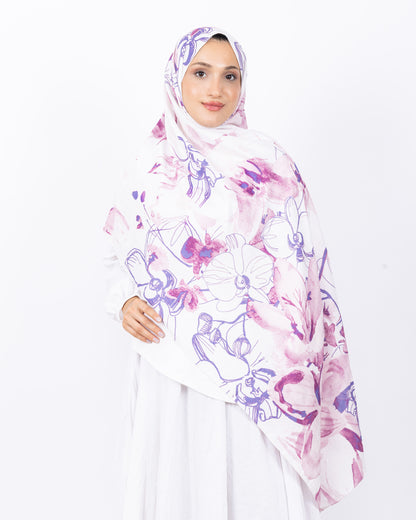 Mikro Bambu Kraş Şal D031 Mor-Fuşya