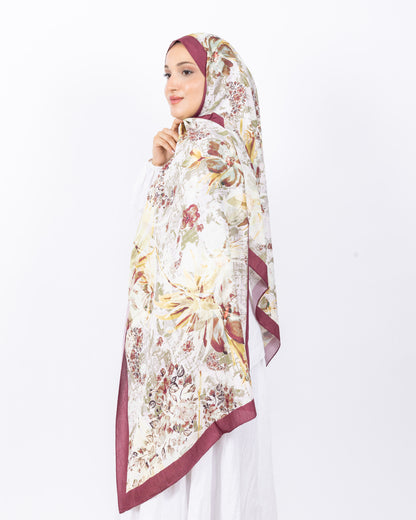 Mikro Bambu Kraş Şal D029 Bordo
