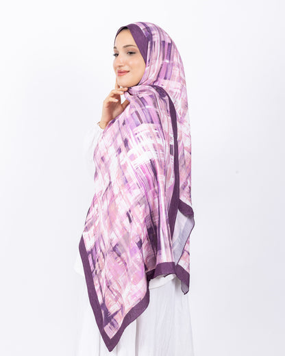 Mikro Bambu Kraş Şal D028 Mürdüm-Fuşya